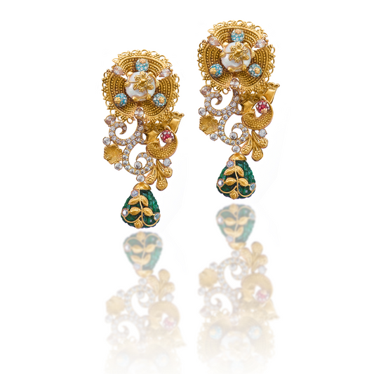 Gold Earrings-T06754